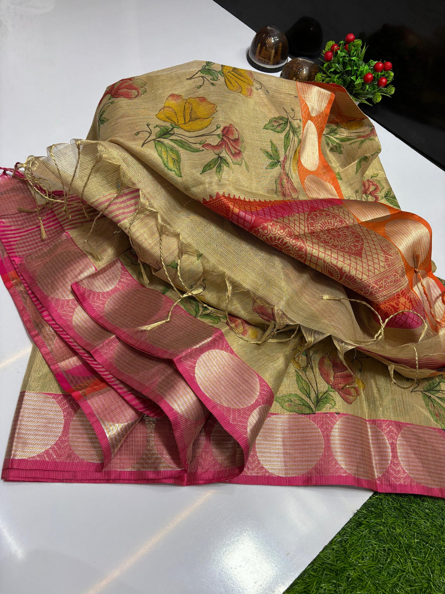 Tissue banarasi silk saree