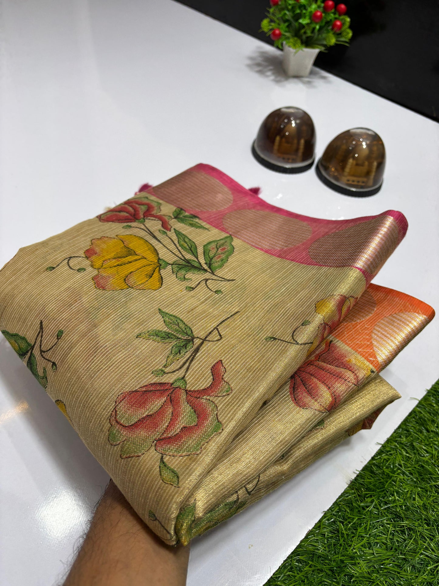 Tissue banarasi silk saree