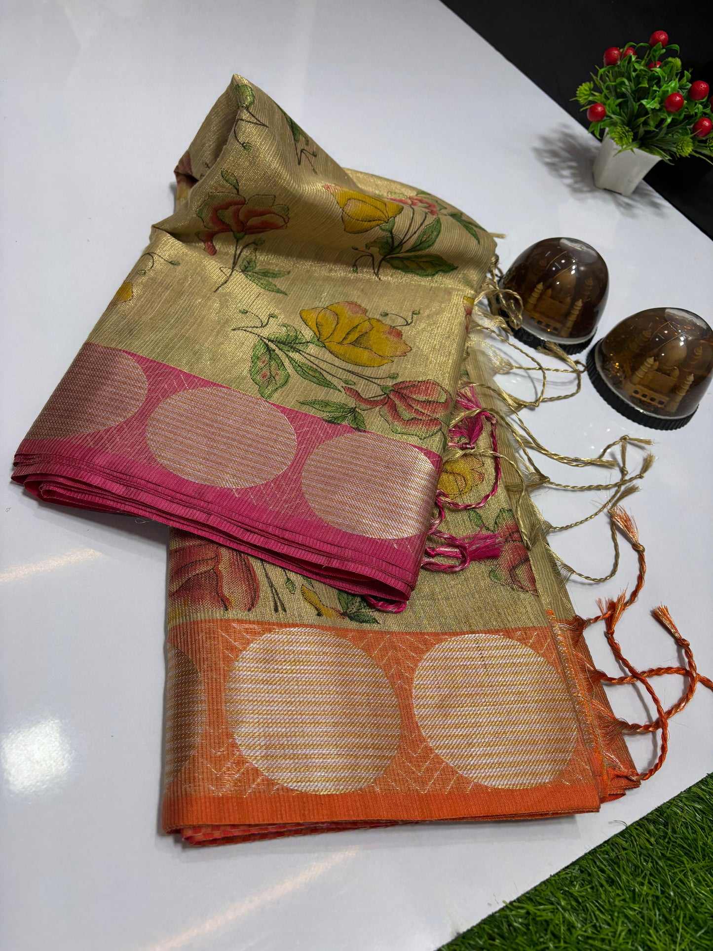 Tissue banarasi silk saree