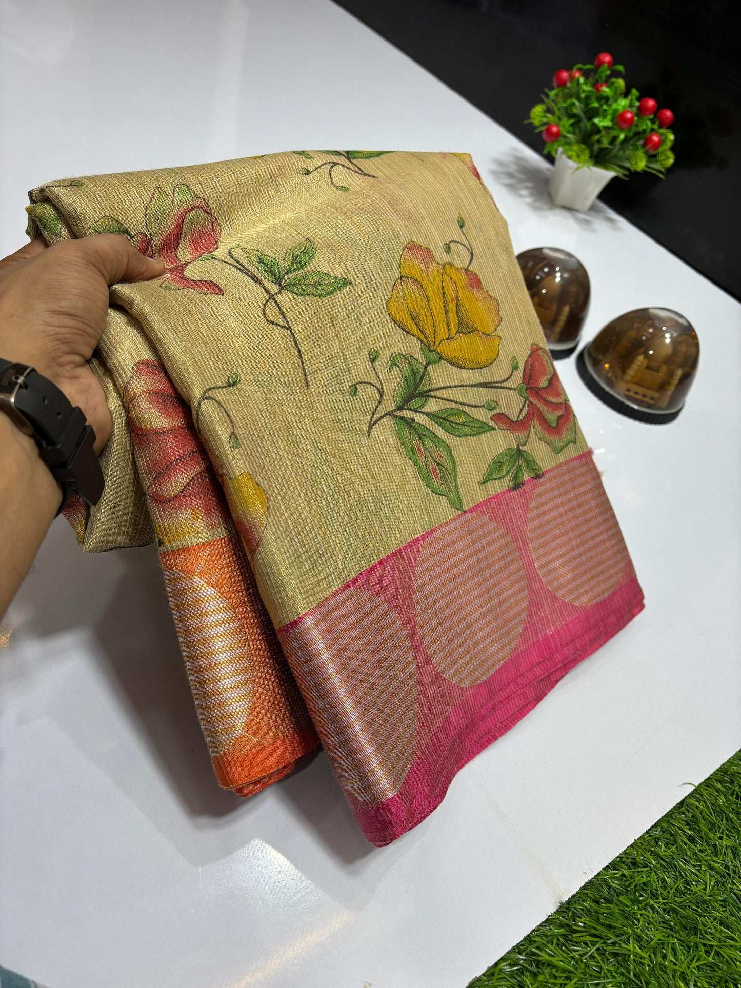 Tissue banarasi silk saree