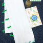 Plain linen type independence day special saree