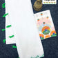 Plain linen type independence day special saree