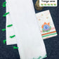 Plain linen type independence day special saree