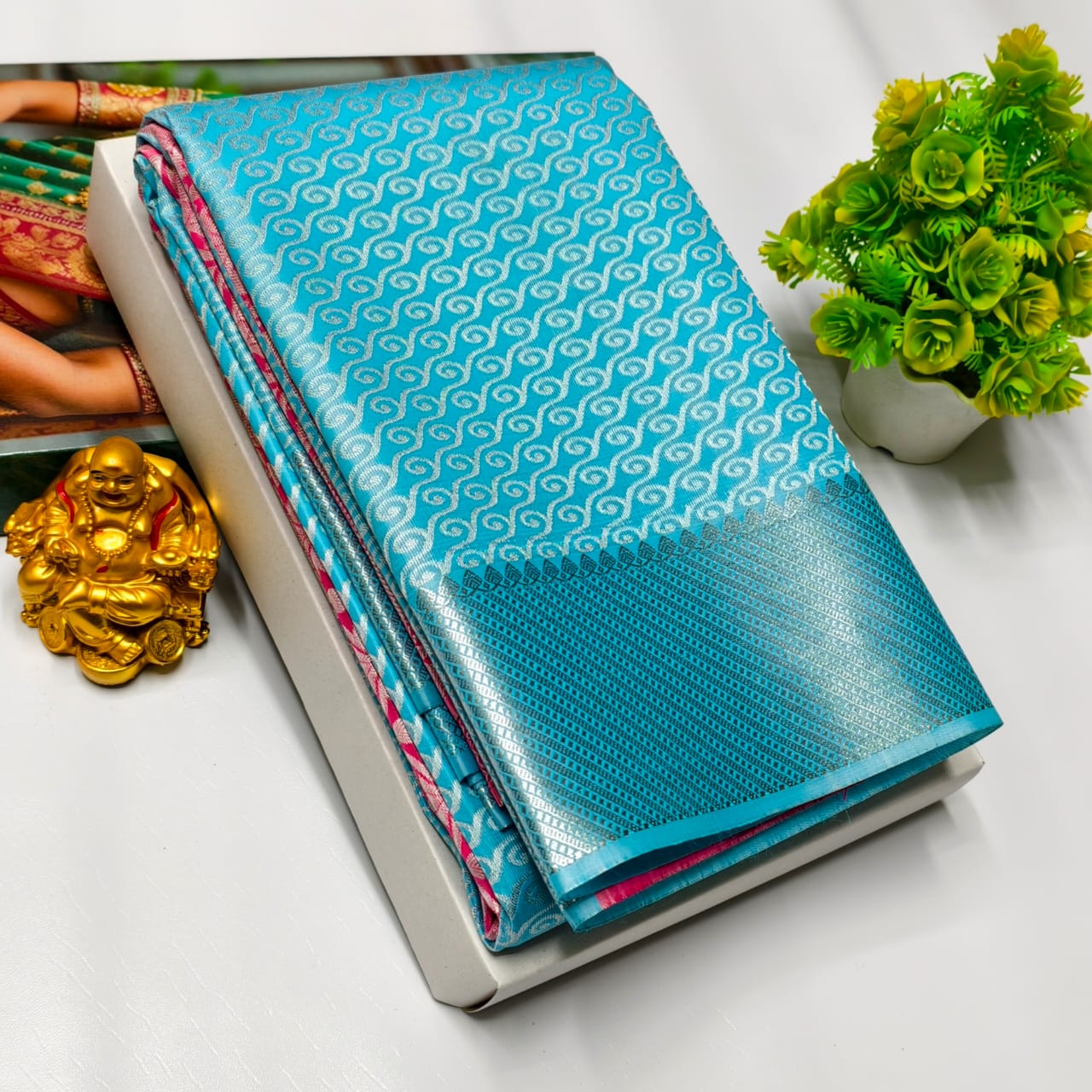 Vasthrakala Samuthrika Semi Silk Wedding Saree