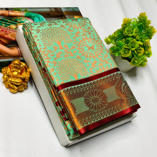 Vasthrakala Samuthrika Semi Silk Wedding Saree