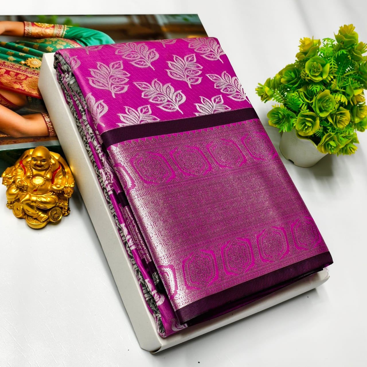 Vasthrakala Samuthrika Semi Silk Wedding Saree