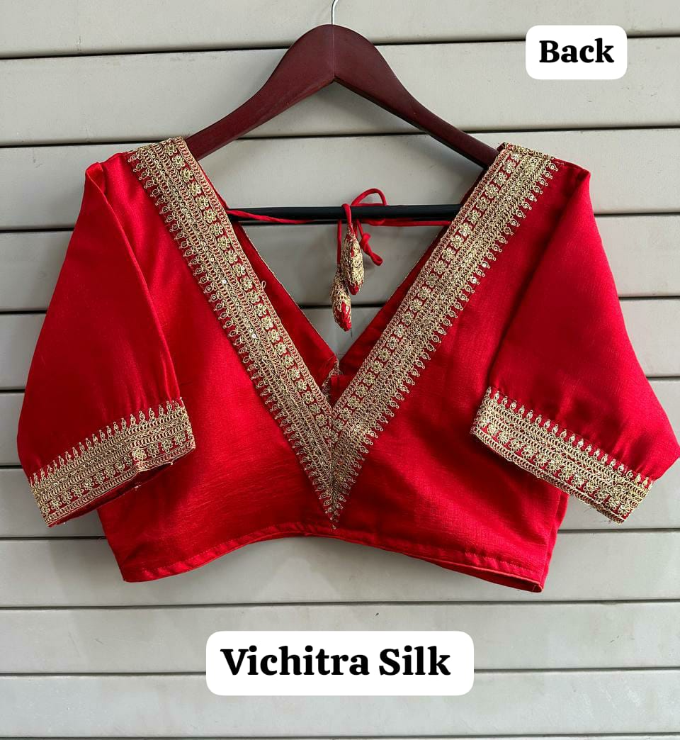 Vichitra Silk Ready Made Blouse