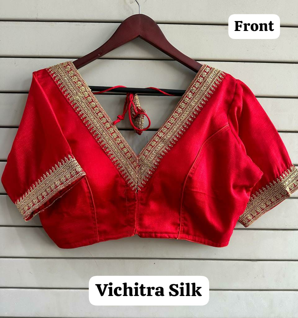 Vichitra Silk Ready Made Blouse