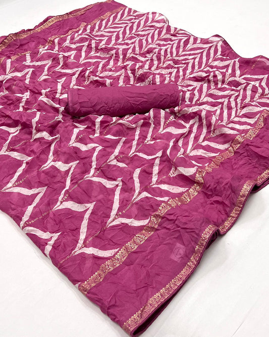 Viscose Georgette Saree