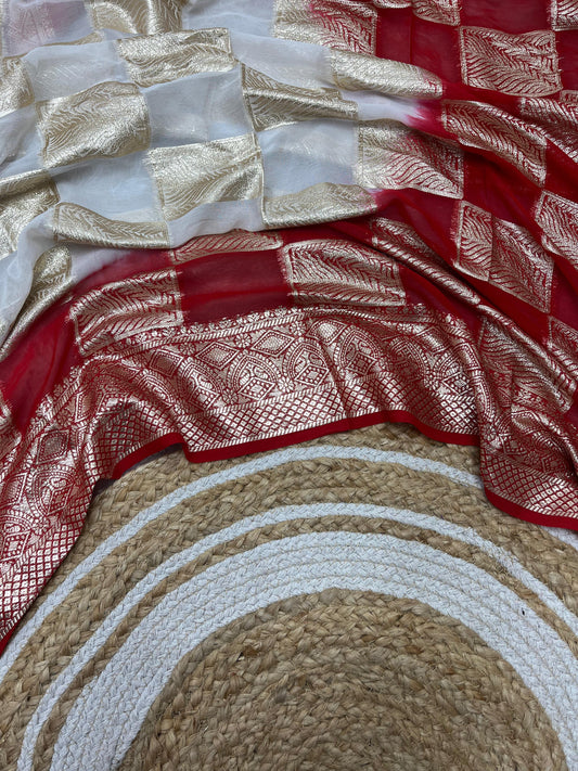 Viscose georgette saree