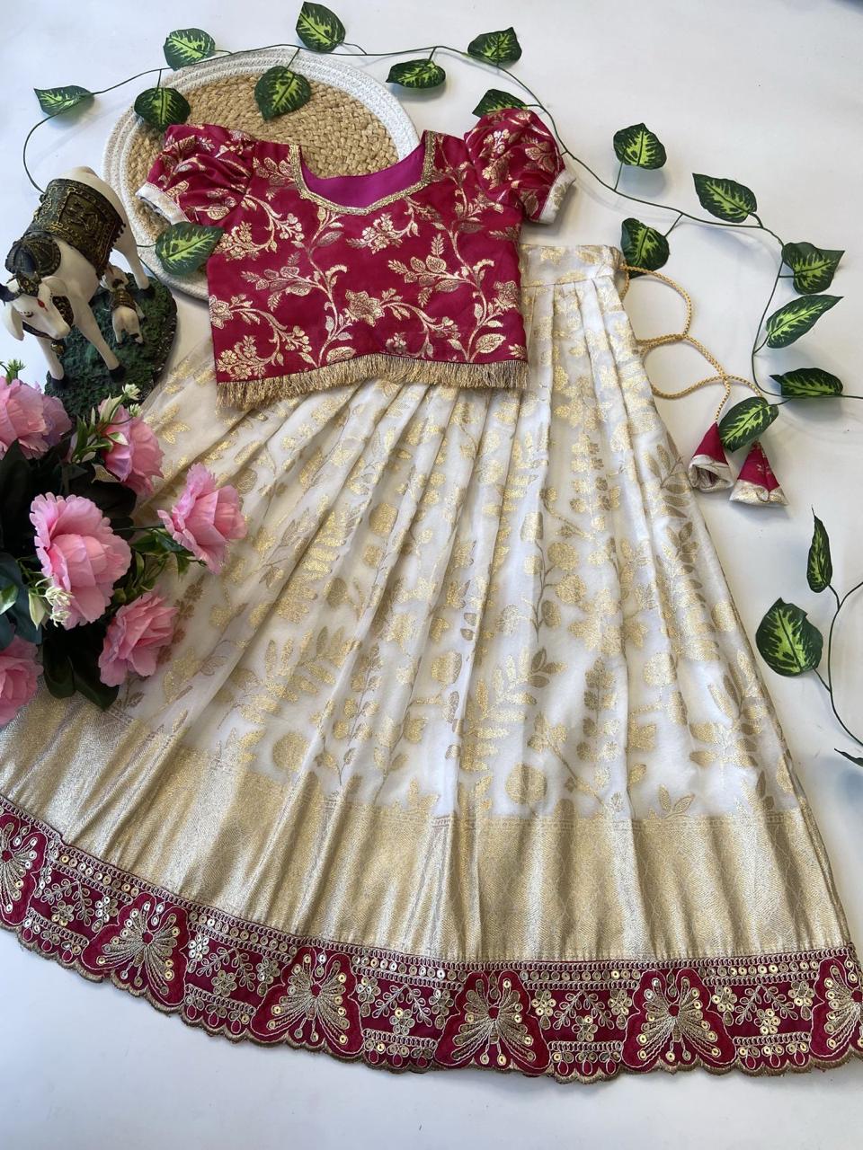 Viscose Georgette Silk Skirt and Top