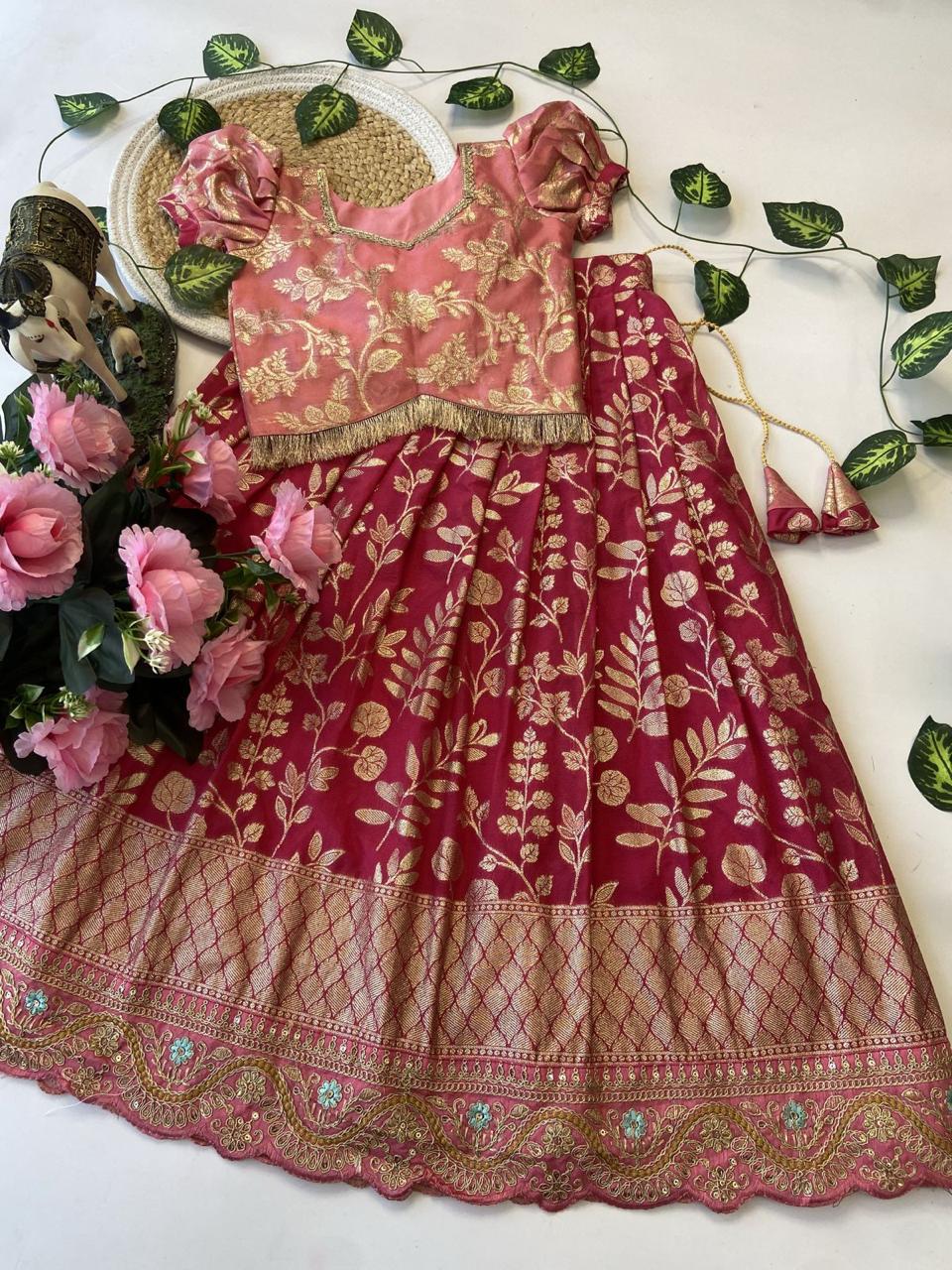 Viscose Georgette Silk Skirt and Top