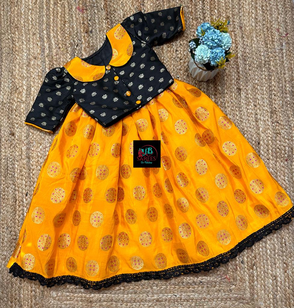 0 - 14 years Banarasi skirt and top for kids