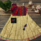 0 - 14 years Cotton with banarasi trendy cute skirt and top for your cute angles