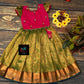 0 - 14 years Raw silk traditional skirt and top