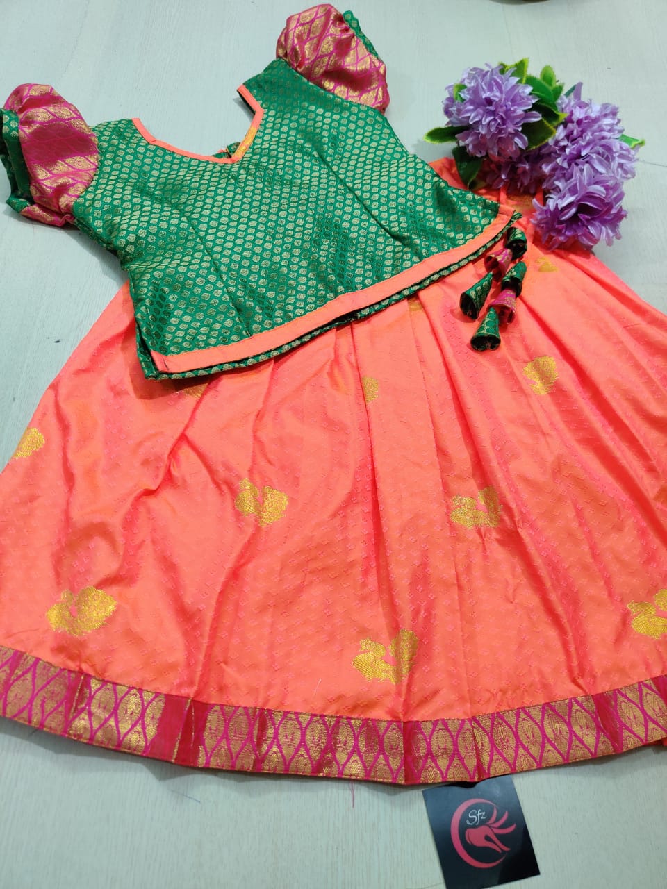 Pure Silk Pavadai Collection | New Designs for Kids & Newborns
