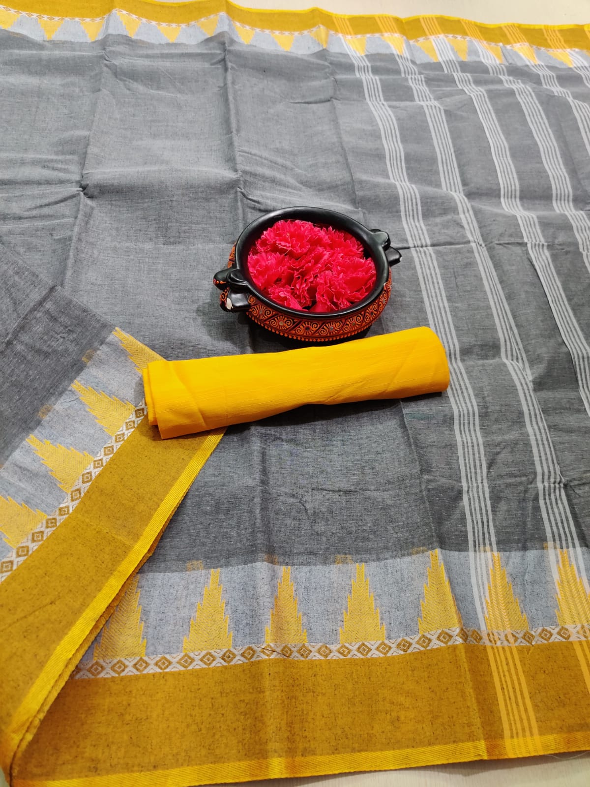 100 count chettinad pure cotton saree - Vannamayil Fashions