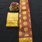 6 months - 3 years samuthrika semi silk pattu pavadai material for kids - Vannamayil Fashions
