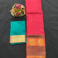 6 months - 3 years samuthrika semi silk pattu pavadai material for kids - Vannamayil Fashions