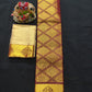 6 months - 3 years samuthrika semi silk pattu pavadai material for kids - Vannamayil Fashions