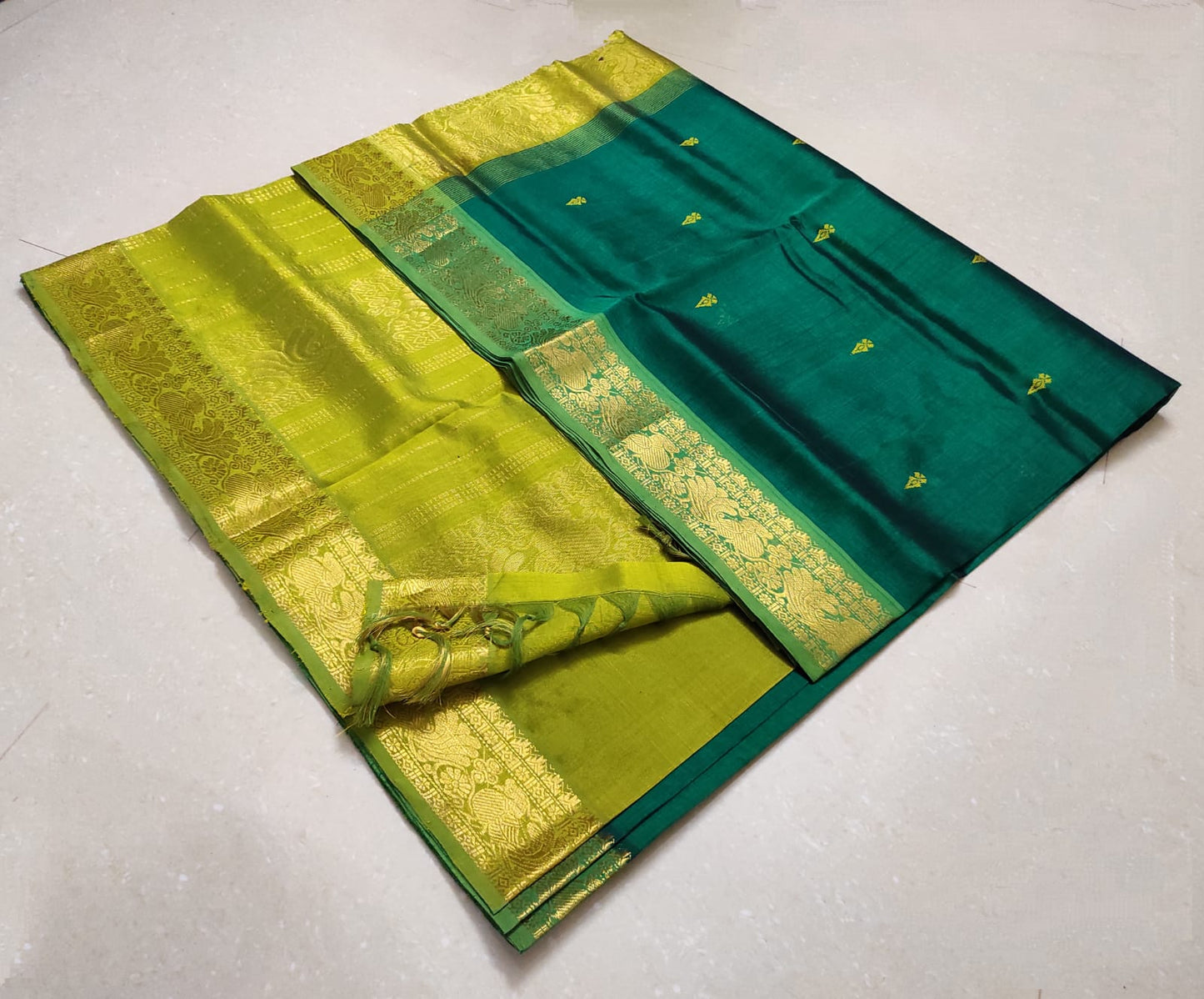 Arani pattu Silk and cotton mix saree - Vannamayil Fashions