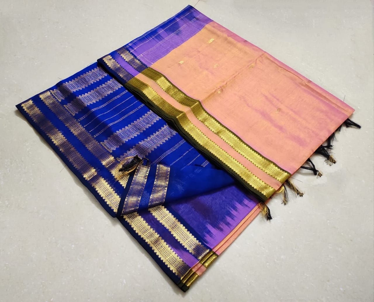 Arani pattu Silk and cotton mix saree - Vannamayil Fashions