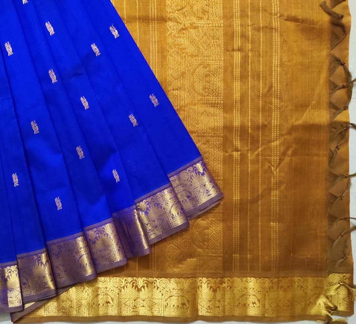 Arani pattu silk cotton handloom elegant look saree - Vannamayil Fashions