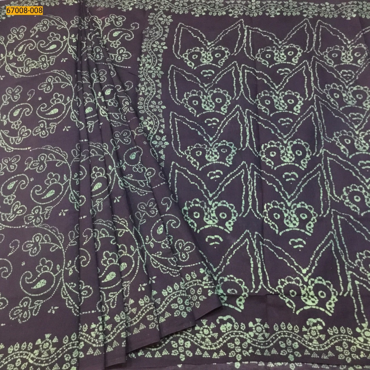 Cotton wax printed saree - Vannamayil Fashions