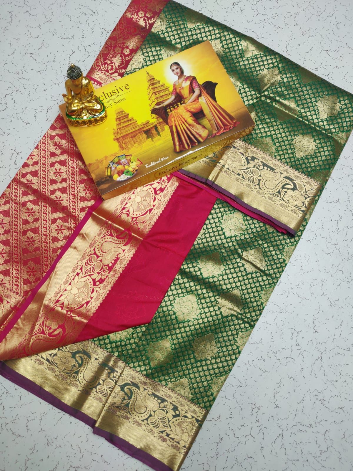Samuthrika semi silk saree - Vannamayil Fashions