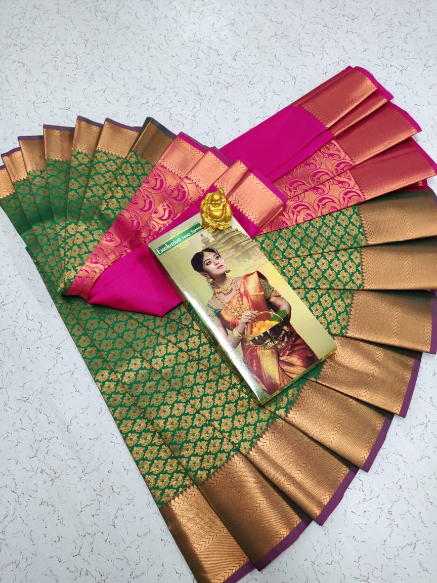 Samuthrika semi silk saree - Vannamayil Fashions