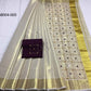 Golden floral tissue silk embroidery work saree - Vannamayil Fashions