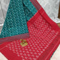 Ikkat pochampally handloom pure mercerized cotton saree - Vannamayil Fashions