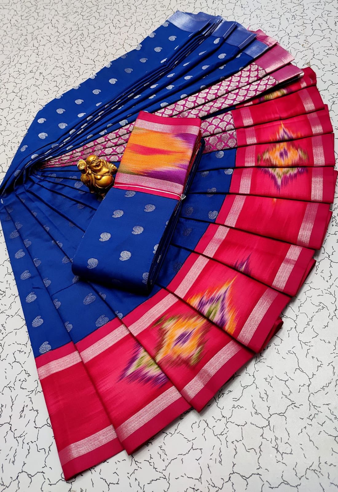 Korvai fancy soft silk saree - Vannamayil Fashions