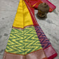 Mangalagiri pattu by cotton pochampalli border zari checked pattu saree - Vannamayil Fashions