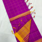 Mangalagiri pure cotton beautiful check saree - Vannamayil Fashions