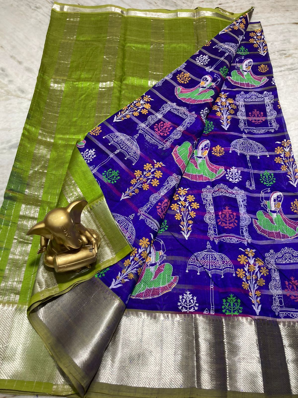 Mangalagiri pure pattu by cotton saree - Vannamayil Fashions