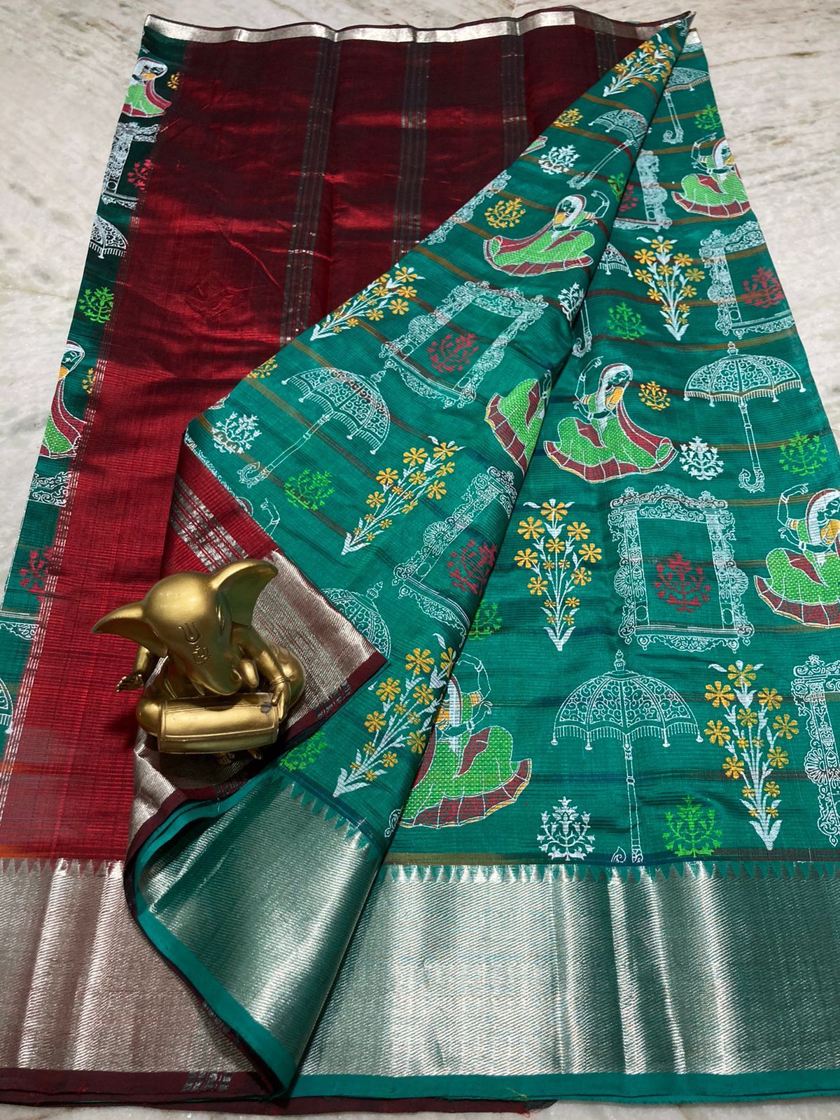 Mangalagiri pure pattu by cotton saree - Vannamayil Fashions