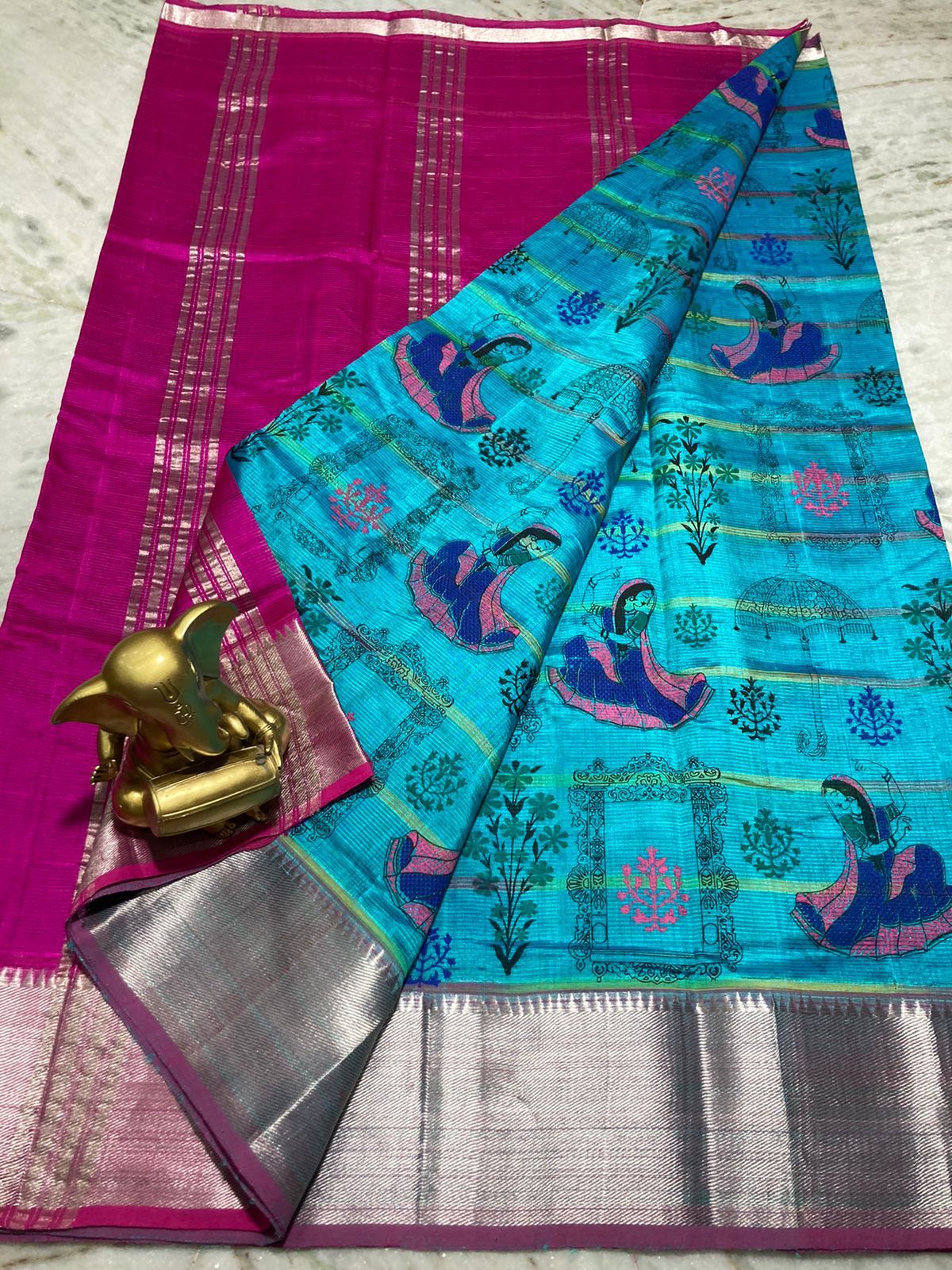 Mangalagiri pure pattu by cotton saree - Vannamayil Fashions