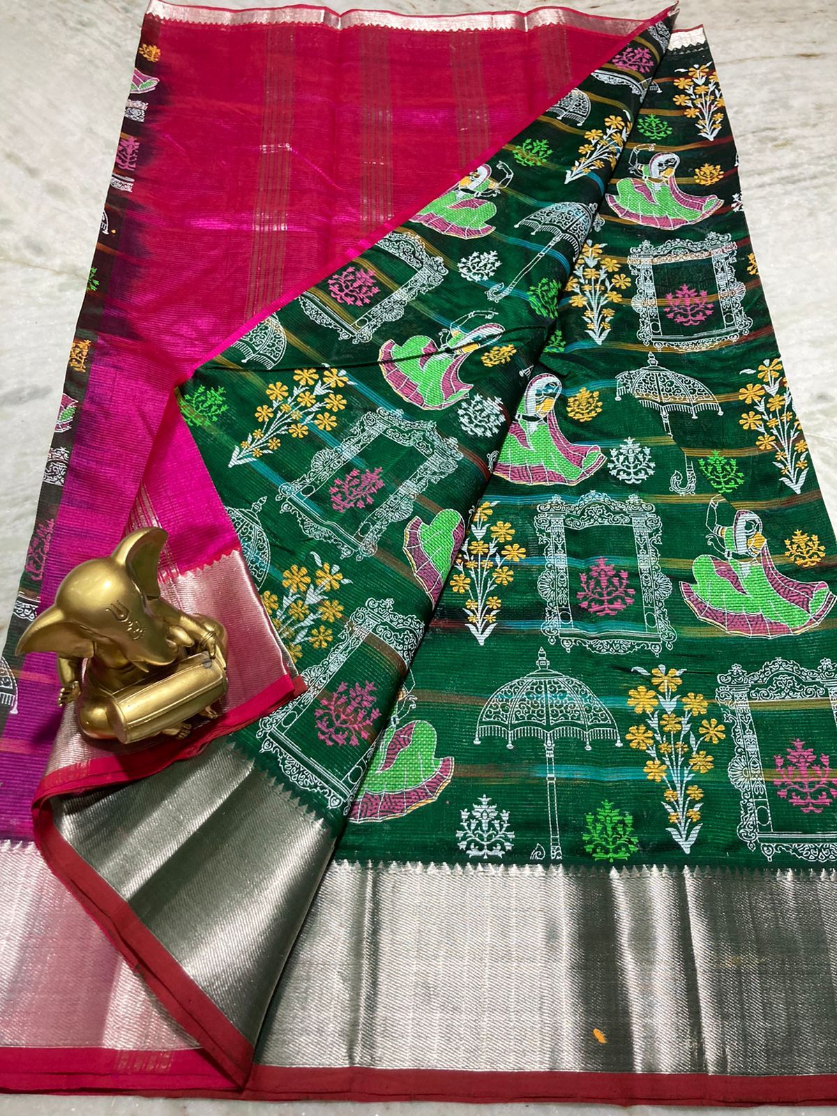 Mangalagiri pure pattu by cotton saree - Vannamayil Fashions