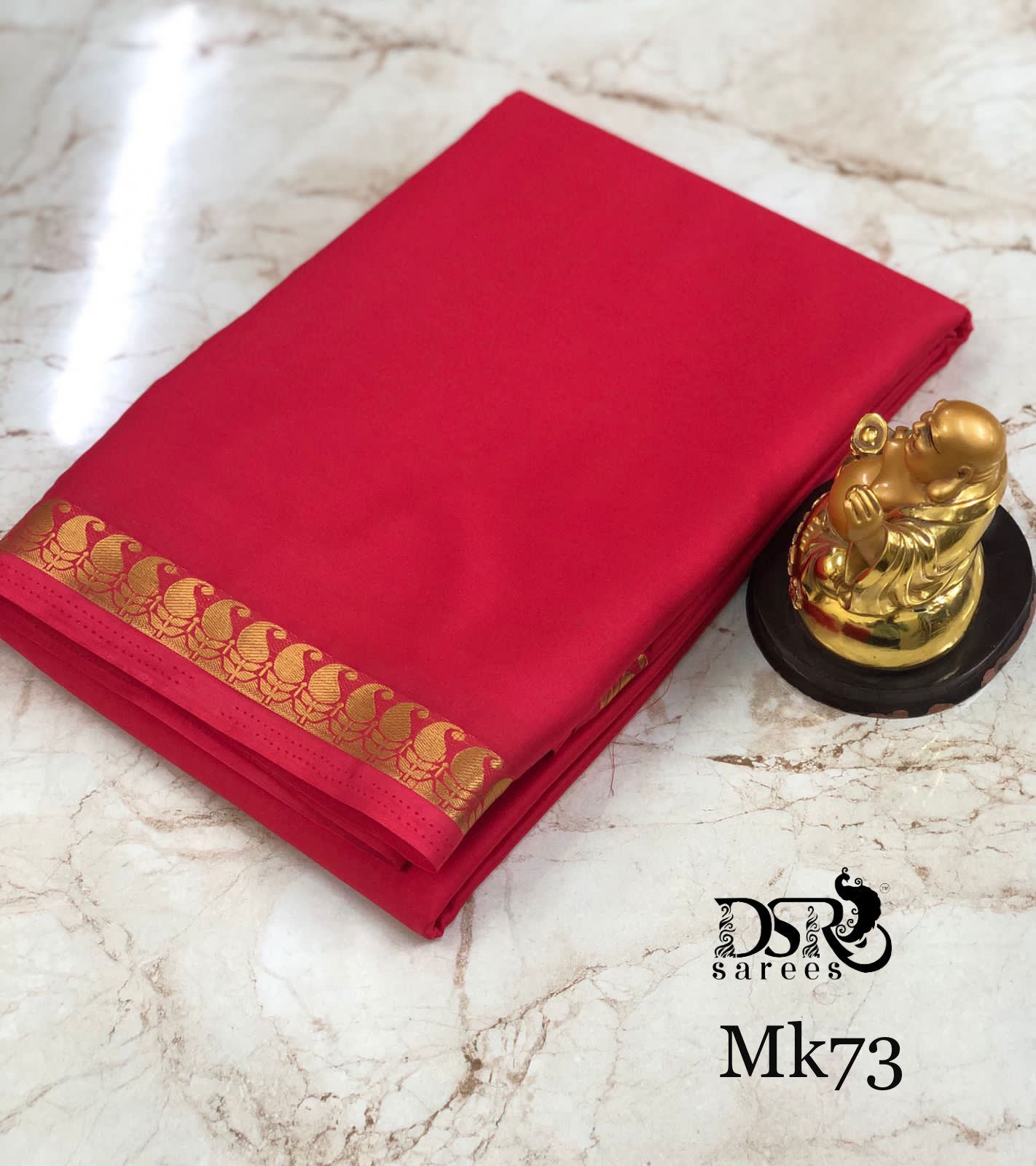 Mysore crepe silk saree - Vannamayil Fashions
