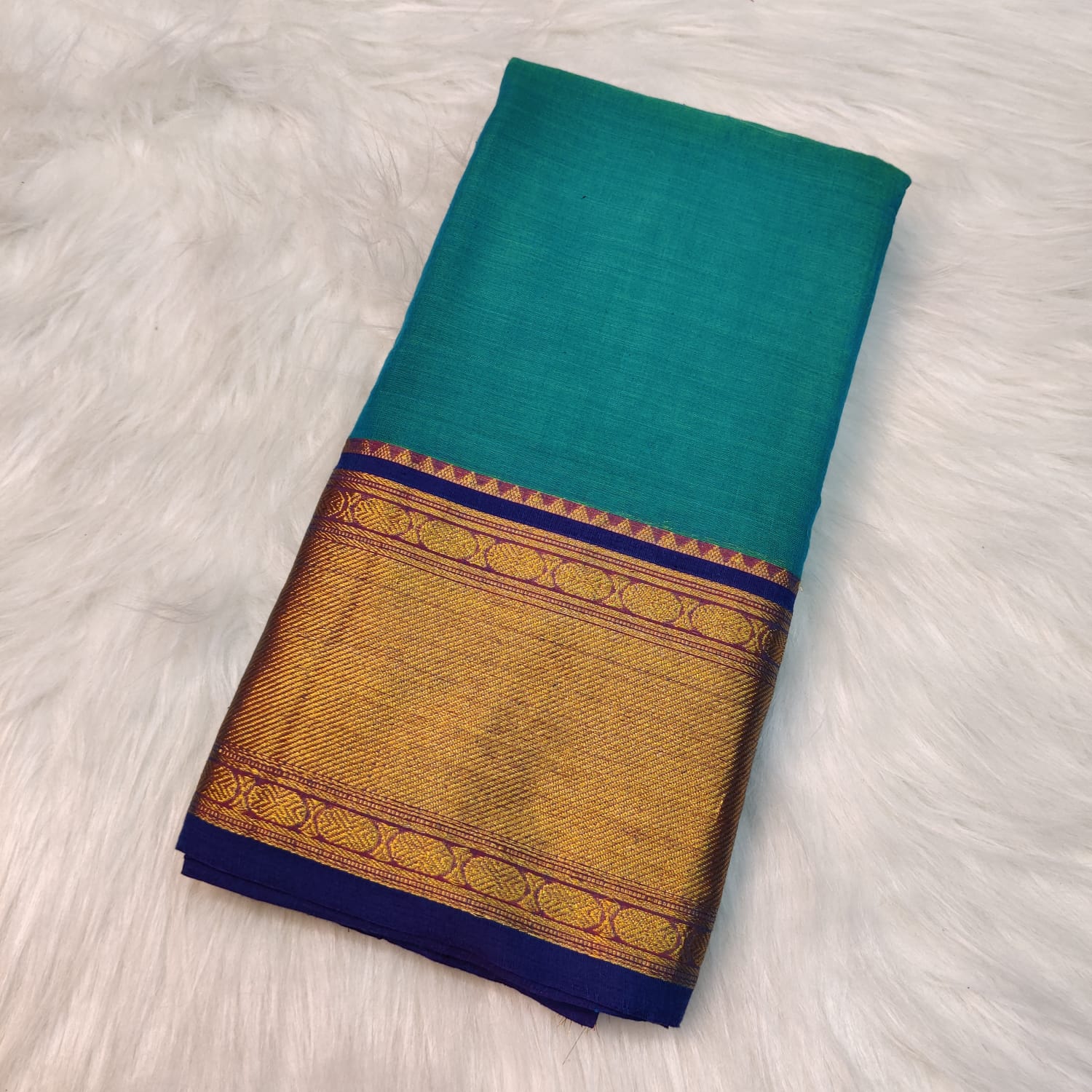 Dark Green Narayanpet Silk Handloom Saree with Checks Design No Blouse –  Uppada