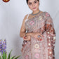 Organza kashmiri thread work saree - Vannamayil Fashions