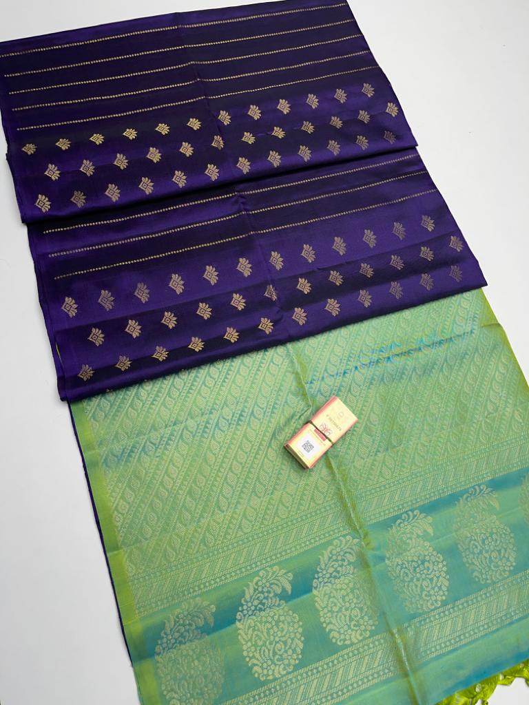 Pure handloom soft silk saree - Vannamayil Fashions