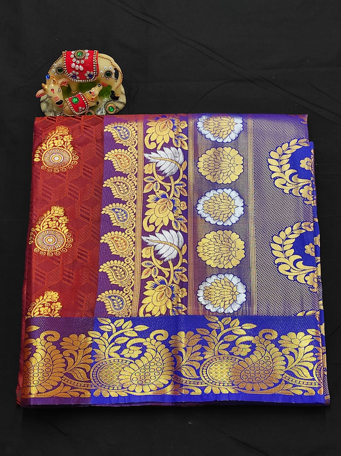 Samuthrika semi silk traditional saree - Vannamayil Fashions