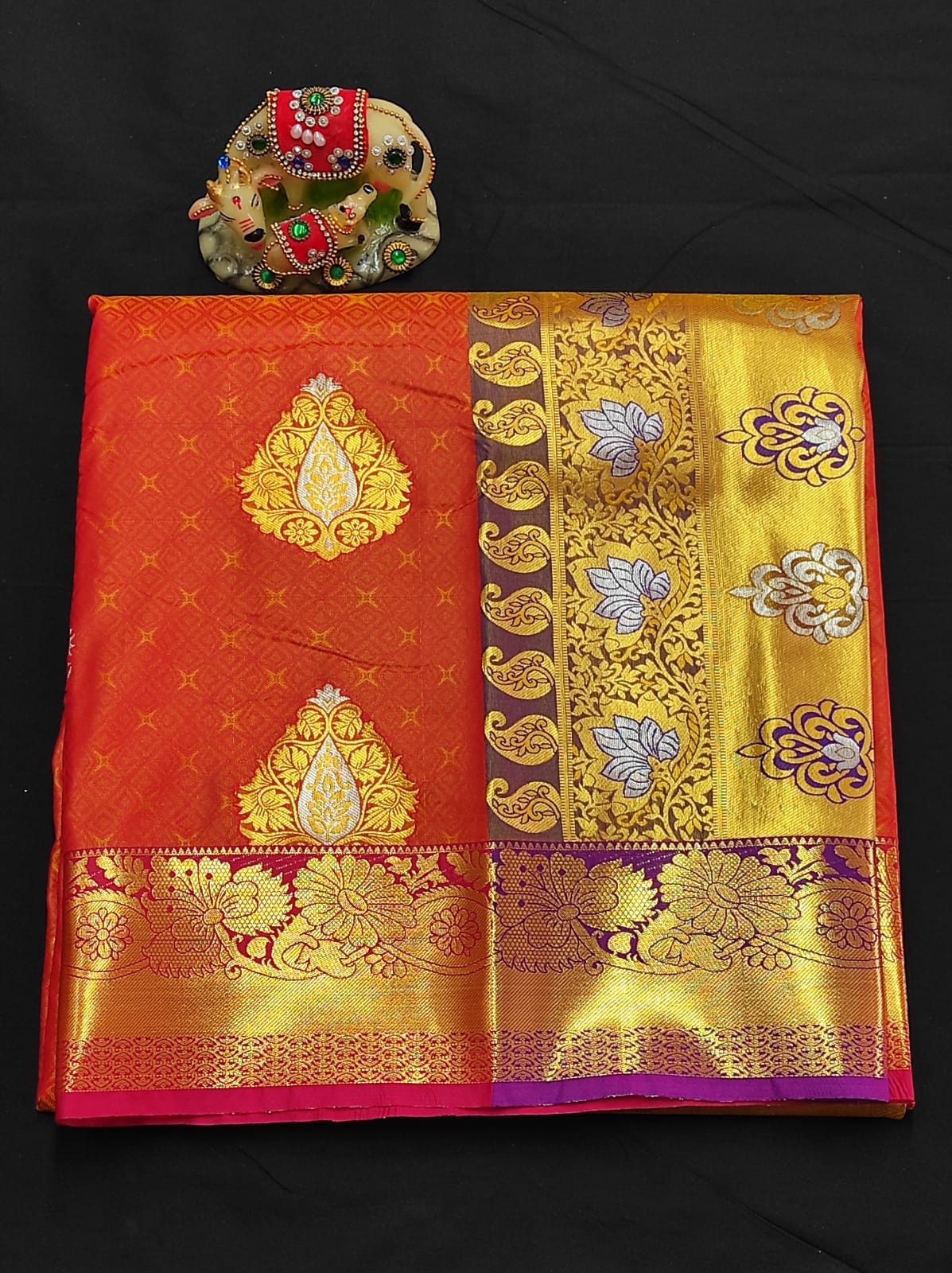 Buy Wedding Wear Pink Stone Work Vichitra Silk Saree Online From Surat  Wholesale Shop.