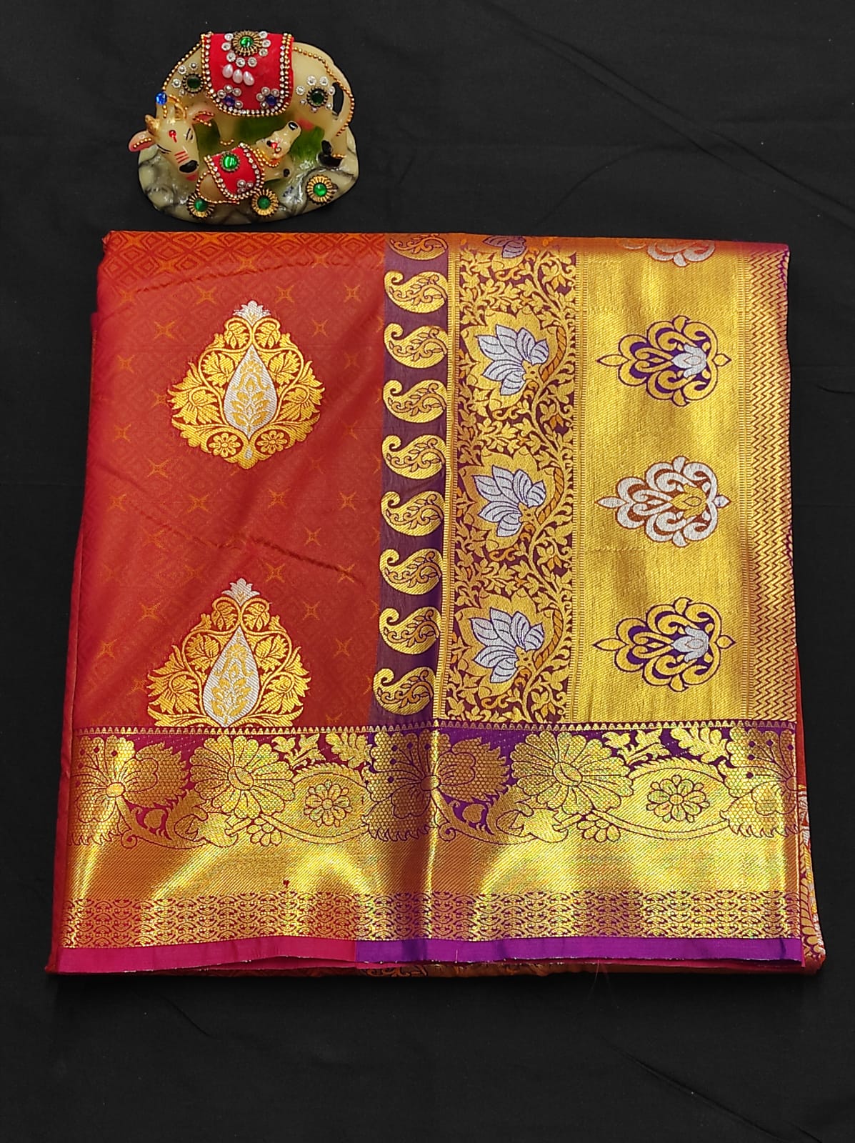 Samuthrika semi silk traditional saree - Vannamayil Fashions