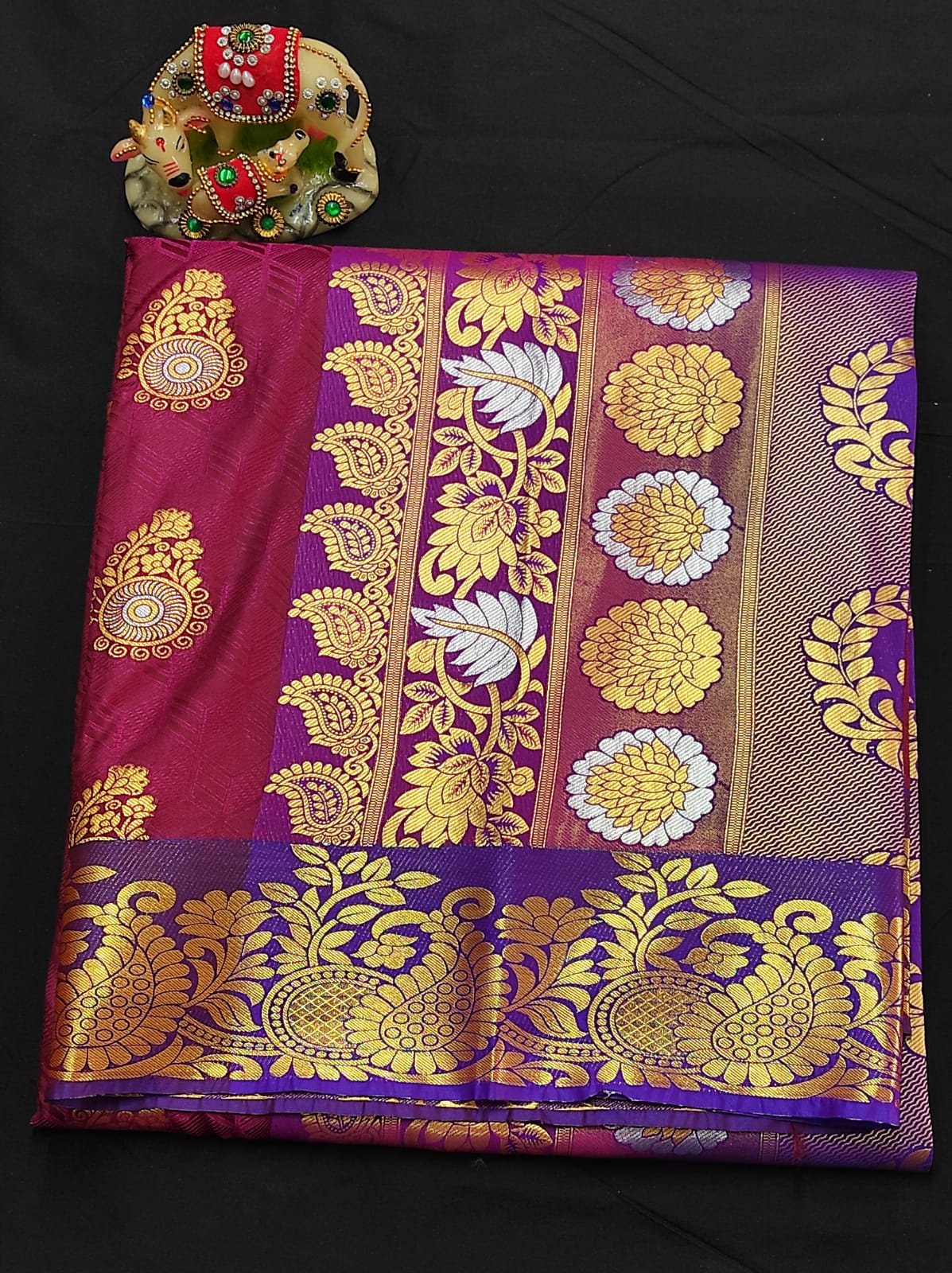 Samuthrika semi silk traditional saree - Vannamayil Fashions