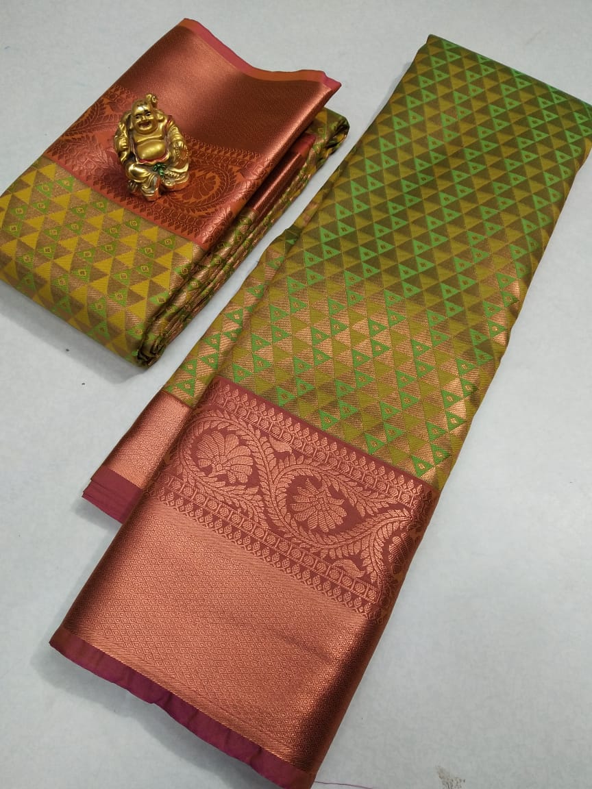 Samuthrika semi silk saree - Vannamayil Fashions