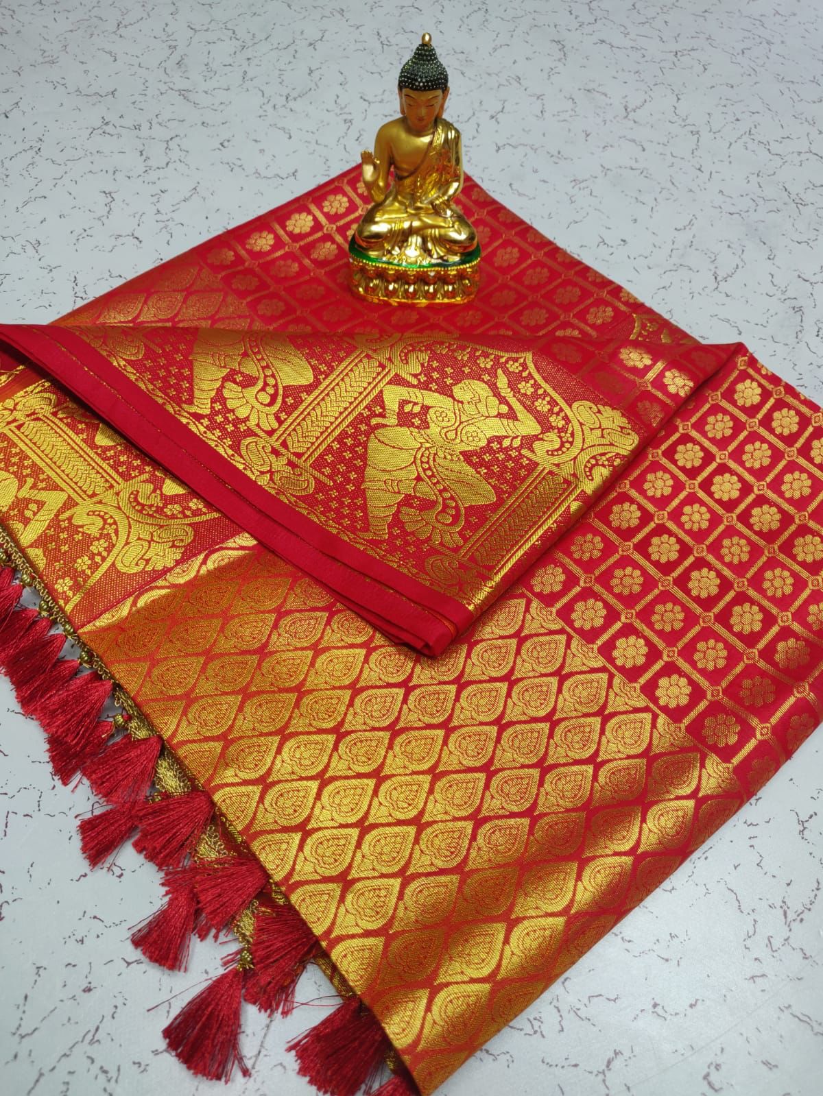 Samuthrika semi silk saree - Vannamayil Fashions