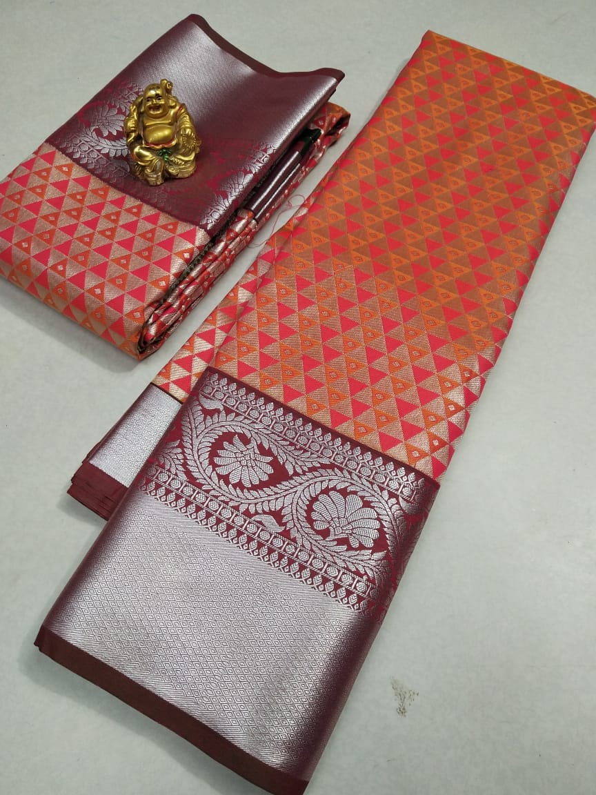 Samuthrika semi silk saree - Vannamayil Fashions